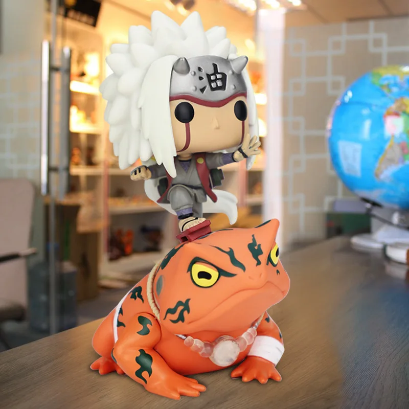 

19cm Anime Figurine Ninja Jiraiya Figure Action With Box Gama-bunta Staue Pvc Model Toy Collectible Dolls Kids Birthday Gifts