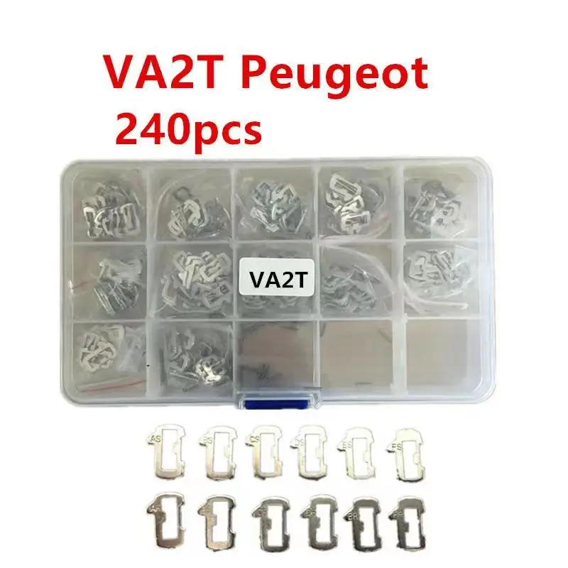 240pcs/lot VA2T Car Lock Reed Lock Plate For Peugeot Citroen Auto Key Lock Repair Accessories Brass Material （gift spring）
