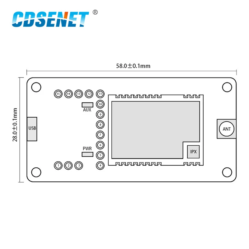 SX1268 LoRa модуль 433 м 5 км длинный диапазон USB тестовая плата наборы стандарта МГц rf