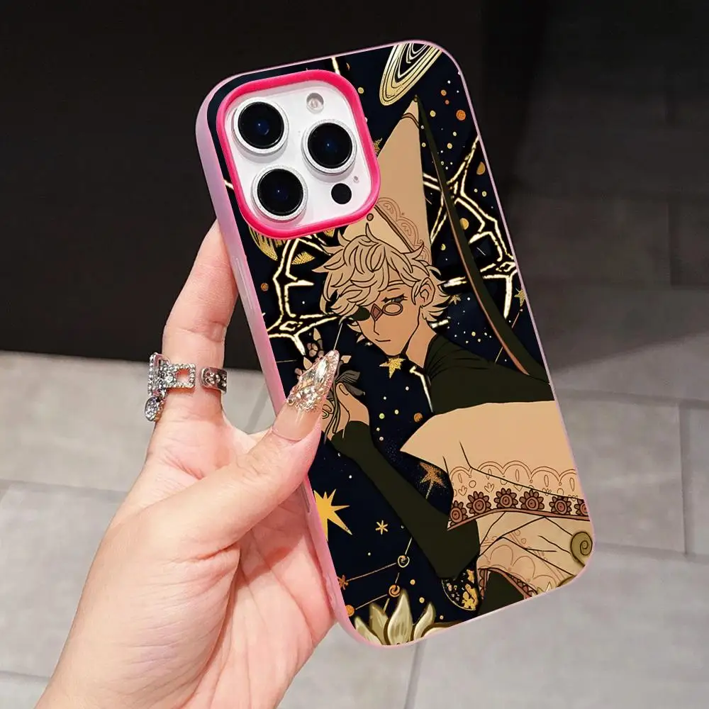 Фото Чехол для телефона Witch Hat Atelier Qifrey для iPhone 17 16 15 14 13 12 11 Air Pro Max Plus, двухслойный, желейный, розово-красный №5