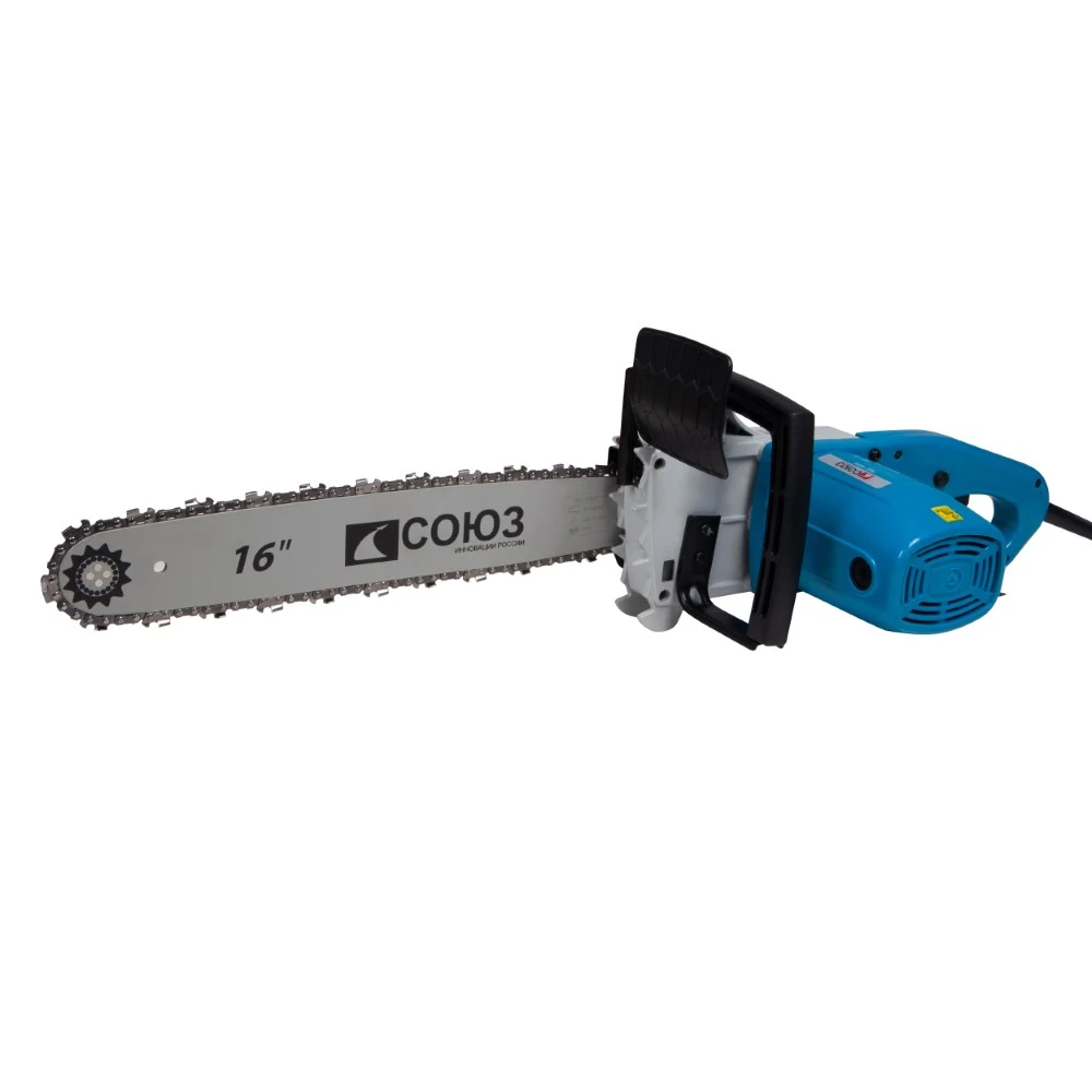 Пила цепная электрическая СОЮЗ ПЦС-9926 (Мощность 2600 Вт длина шины 400 мм шаг цепи 3/8