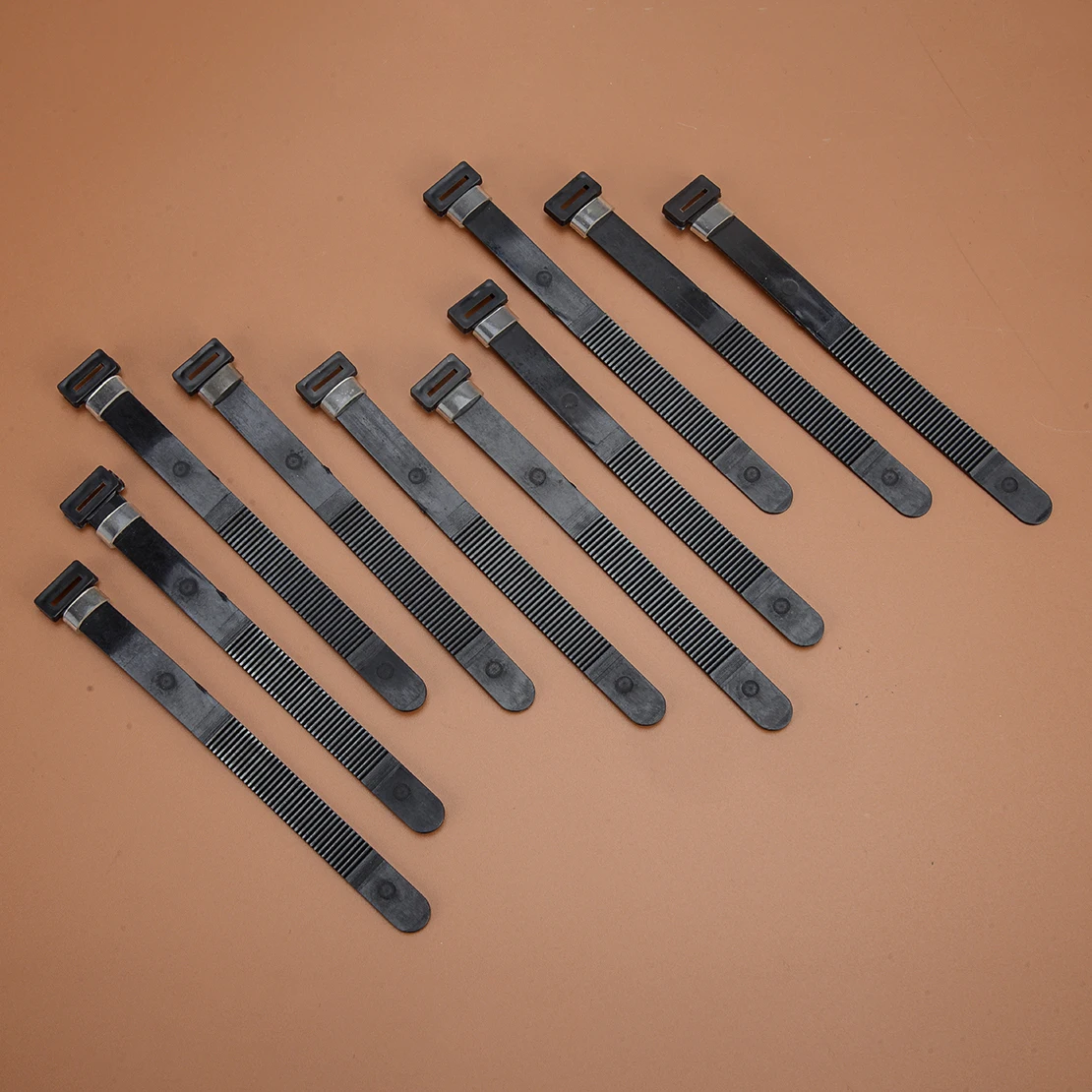 

10Pcs Universal Motorcycle Wire Harness Zip Tie 32161-404-000 09407-12402 92072-030 Fixing Wiring Black Plastic