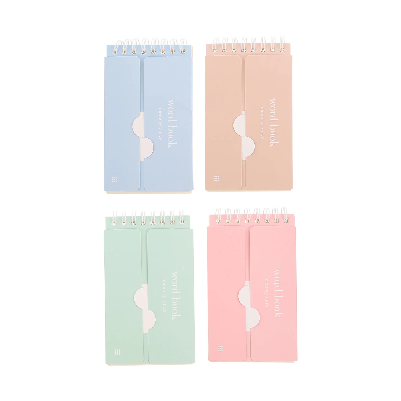 4 Pcs Pocket Sized Notebook Ring Notes Pad Blank Notecards Memo Pads Small Spiral Notebooks Memo Books Graffiti Blocked Notebook