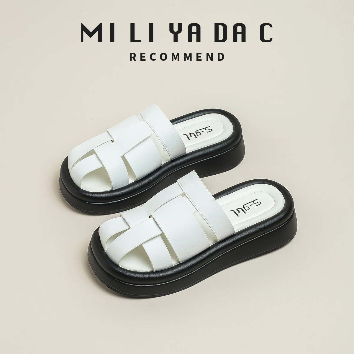 

Женские туфли, Новинка лета 2022, волнистые винтажные уличные сандалии ручной работы Baotou с низкой подошвой, женские босоножки на танкетке