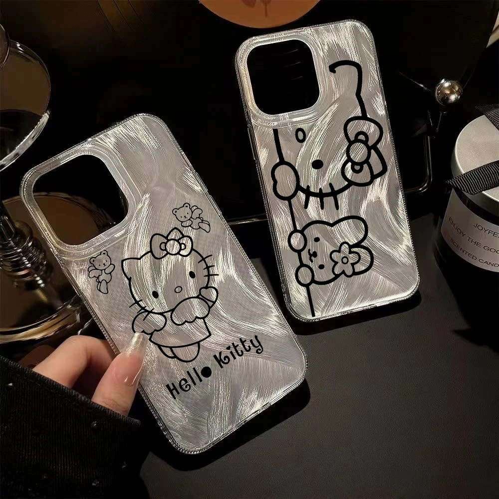 Чехол для телефона Cute Cat Hello K-Kitty OPPO RENO 6 6Z 5 5F 5K F25 F23 F21 F19 F17 F11 F9 F7 K10 FINDX3 LITE S PRO 5G