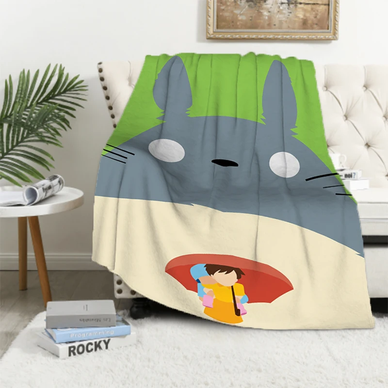 

Anime Totoro Child Blanket Blankets for Decorative Sofa Blanket Summer Comforter Fluffy Soft Blankets & Throws Furry Throw Baby