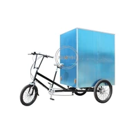 electric tricycle cargo bike heavy goods 500w fast food cart delivery tricycle with cabin