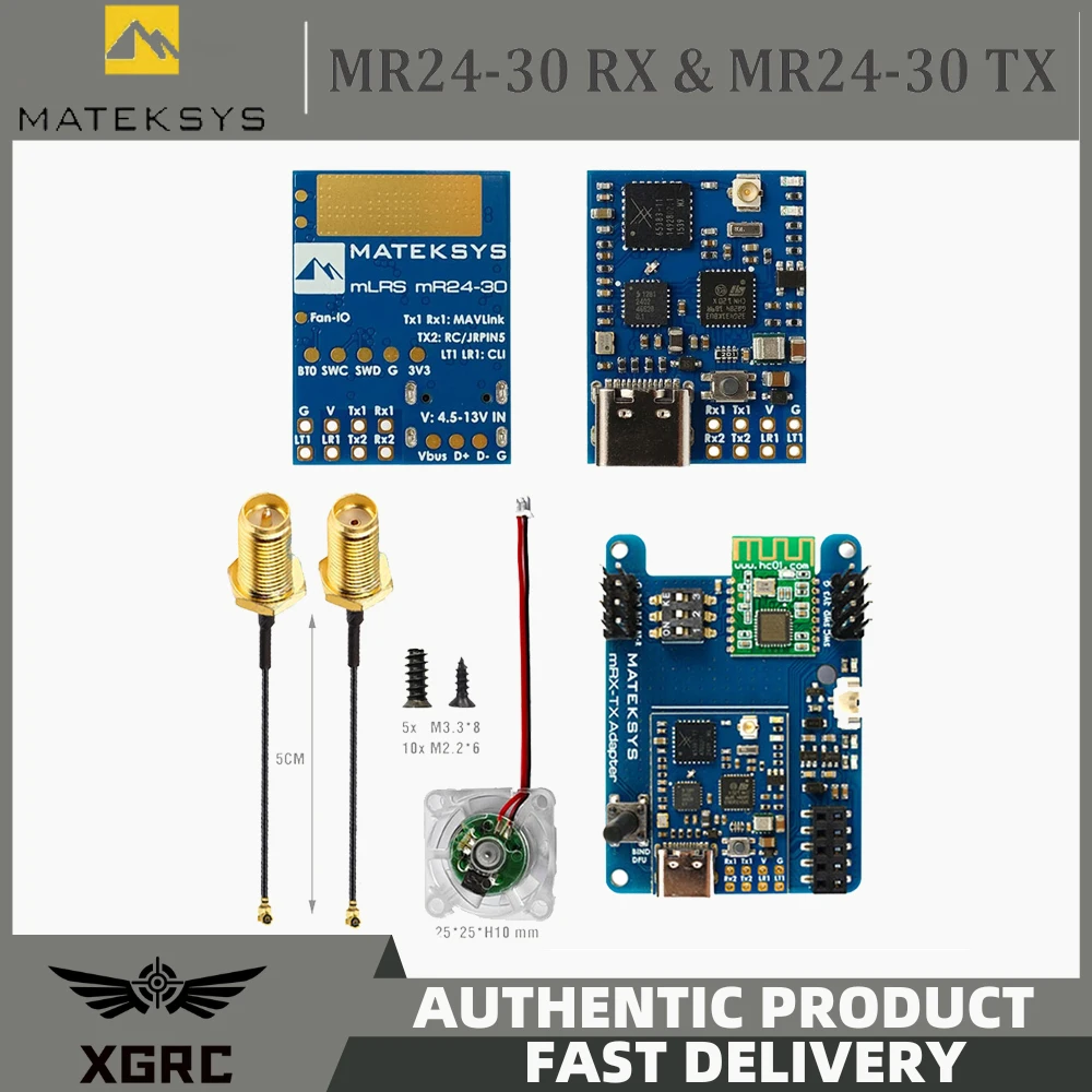 Модуль MATEK MATEKSYS MR24-30-TX MLRS MAVLINK 2 4 ГГц TX 4G LoRa 30 дБм RF Power для радиоуправляемых FPV дронов
