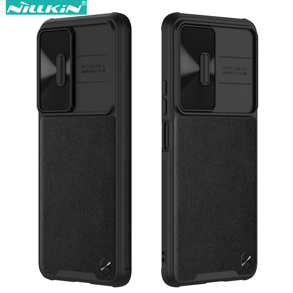 

Nillkin CamShield Leather Case for Xiaomi Poco F4 5G / Redmi K40s, Camera Protective TPU+PC Phone Back Cover