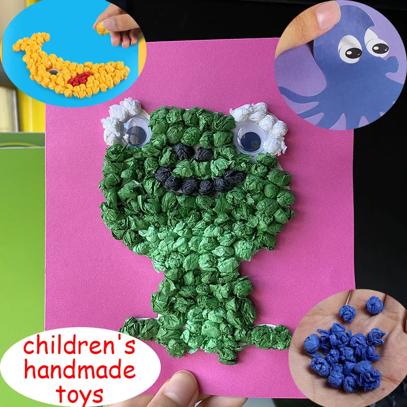 

Бумага разминающая ручной работы 40 видов, для покраски садов, Детская развивающая игрушка, животные, фрукты, овощи