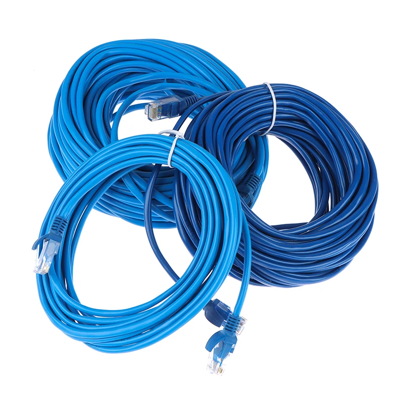 

Ethernet Cable High Speed Cat5e RJ45 Network LAN Cable Patch Cord 5 To 30m For Computer Router Laptop Cable Ethernet Blue New