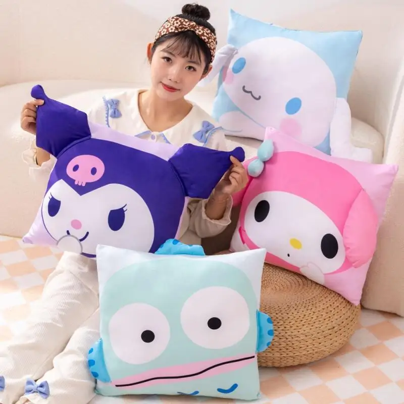 

Sanrios My Melody плюшевые игрушки Cinnamoroll Kuromi мультфильм Kawaii плюшевая подушка мягкая кукла диванная подушка детский подарок на день рождения