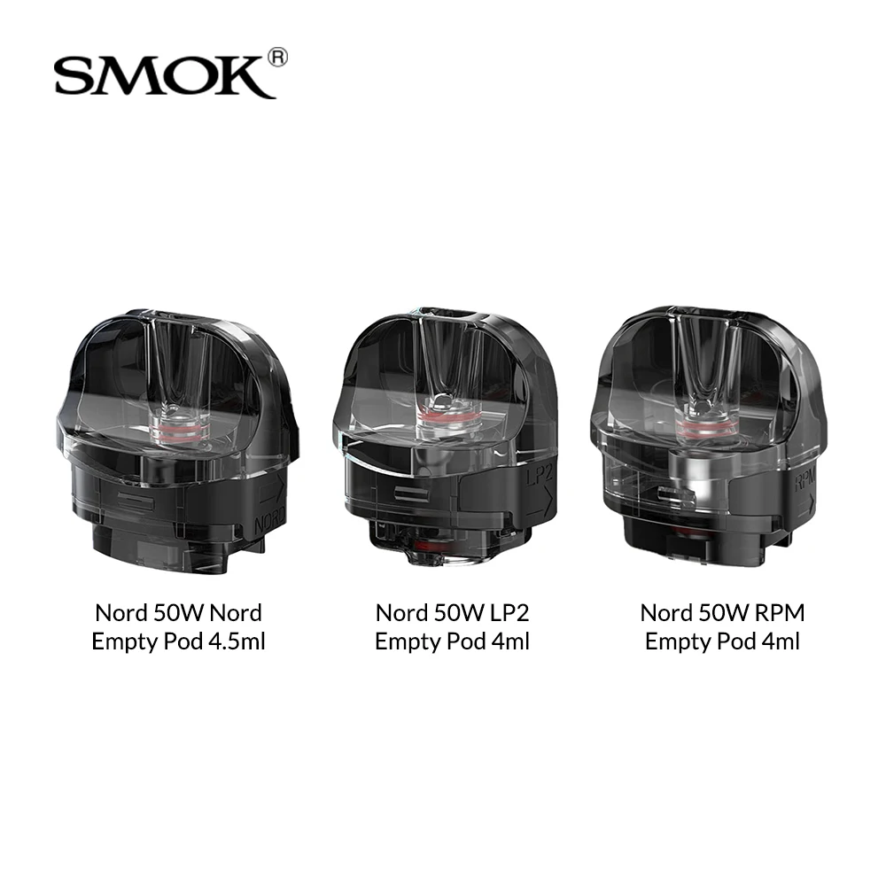 

Оригинальный пустой картридж Smok Nord 50 Вт для комплекта капсул Nord 50 Вт, капсула LP2 4 мл/капсула Nord 4,5 мл, испаритель для электронной сигареты
