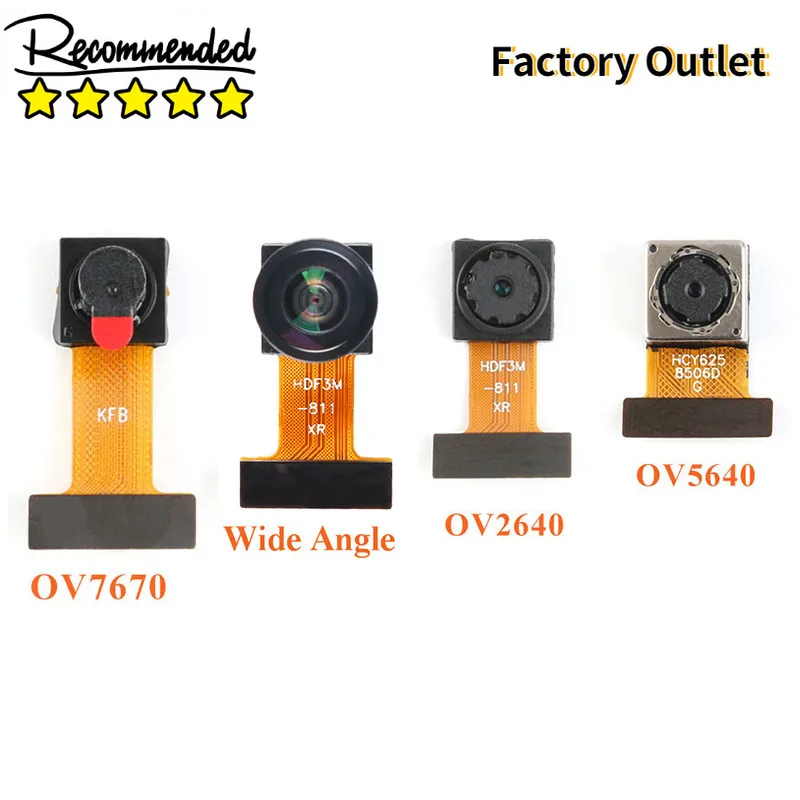 

OV2640 OV7670 OV5640-AF Mini Camera Module CMOS Image Sensor Module 2 Million Pixel Wide Angle Camera Monitor Identification