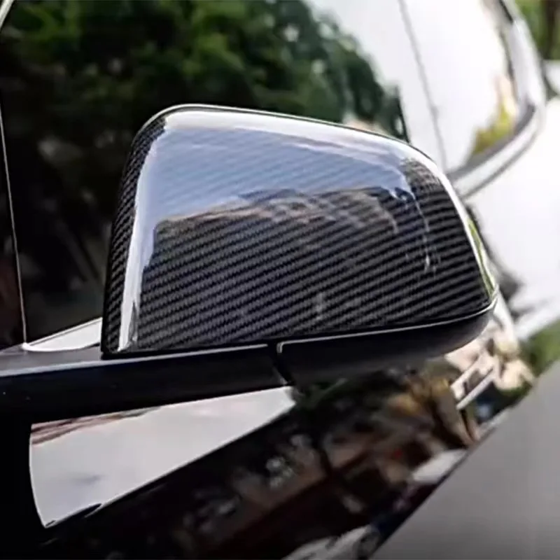 

Typestar Car Interior Decoration Matte Glossy Dry Carbon Fiber Rear Mirror Cover Carbon Fiber Dashboard For Tesla