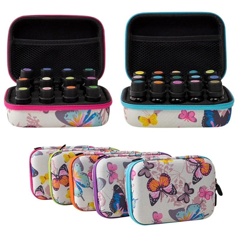 Essential Oil Case for DoTERRA 12Slots 5ml 10ml 15ML Essential Oil Storage Bag Perfume Oil Bottle Holder Organizer 15 Slots 10ml