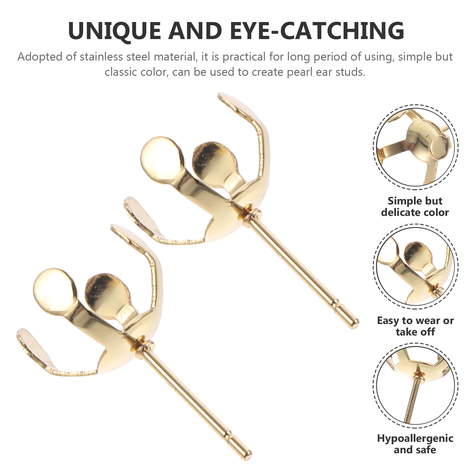 Жемчужный держатель для сережек и гвоздиков женские заготовки принадлежности