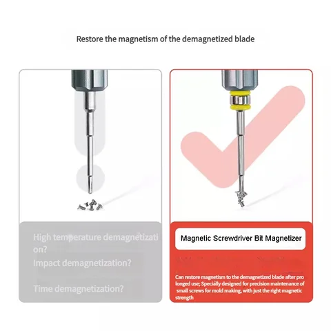 Набор для намагничивания отверток YCS, специальная отвертка для ремонта мобильных телефонов с магнитным кольцом и магнитным намагничивающим инструментом