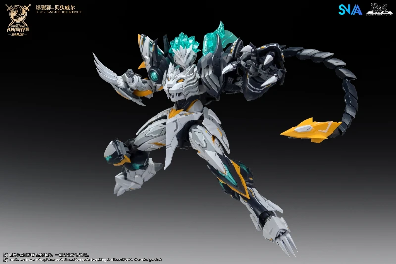 Фото В наличии: SNAA SC-012 Rampage Lion Bedivere Knights of the Round Table 1/144 — Модель-конструктор, фигурка, модная игрушка-меха, кукла №2