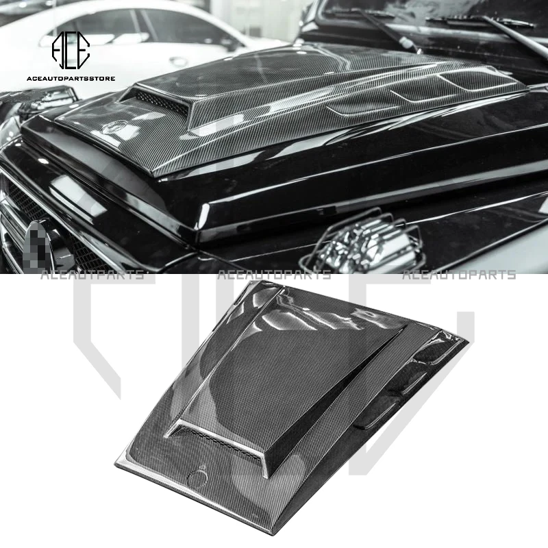 

W463 carbon fiber Hood Cover fit for G-class W463 G500 G550 G55 G63 G65 carbon Engine Cover with B carbon Bonnet