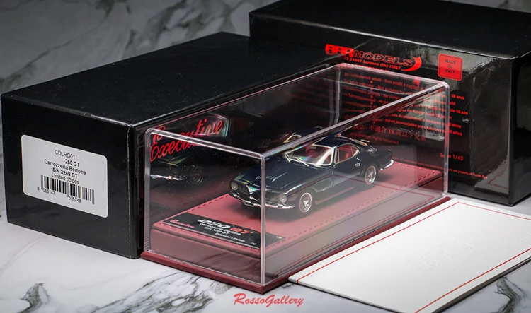 Модель автомобиля BBR 1:43 250GT Bertone 1962 металлическая статическая модель из смолы