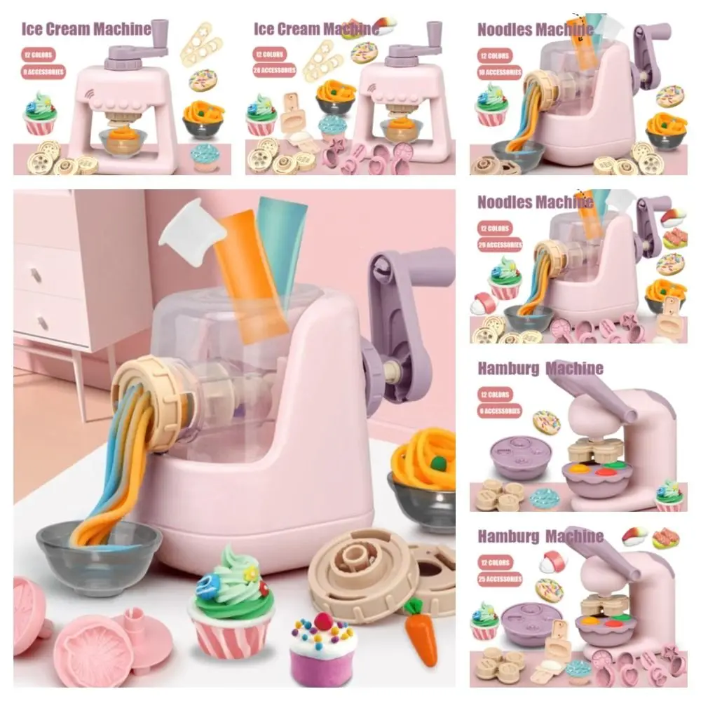 

Cooking Toys Simulation Kitchen Ice Cream Machine Pretend Play Mini Kitchen Toy Noodles Safe Girls