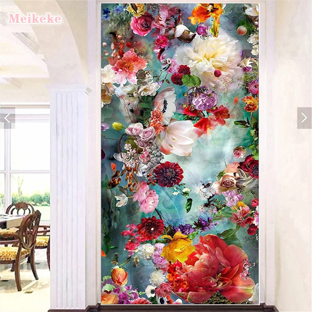 

Full square Round Drill 5D DIY Diamond Painting thousands of chinese flowers Embroidery Cross Stitch 5D for Valentine gift