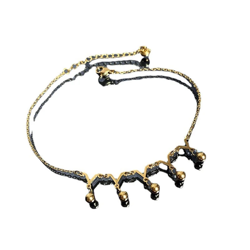 European and American Sexy Niche Design Crown Type Women's Anklet Titanium Steel Does Not Lose Colour Fashion Versatile Jewelry