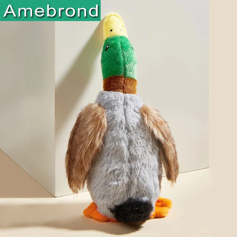 

Dog Stuffed Toys Pet Mallard Duck Dog Toy Dog Chew Soft Toy Squeaky Plush Puppy Dog Toy for Small Dogs Dog Accessories