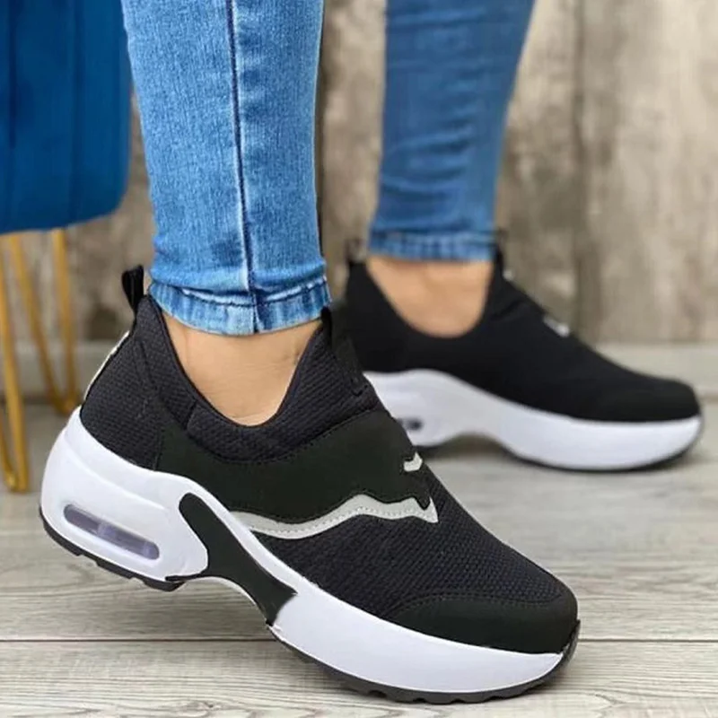

Women Shoes Fashion Sneakers Slip On Chunky Sneakers Casual Shoes For Women Plus Size Zapatos De Mujer Ladies Vulcanize Shoes