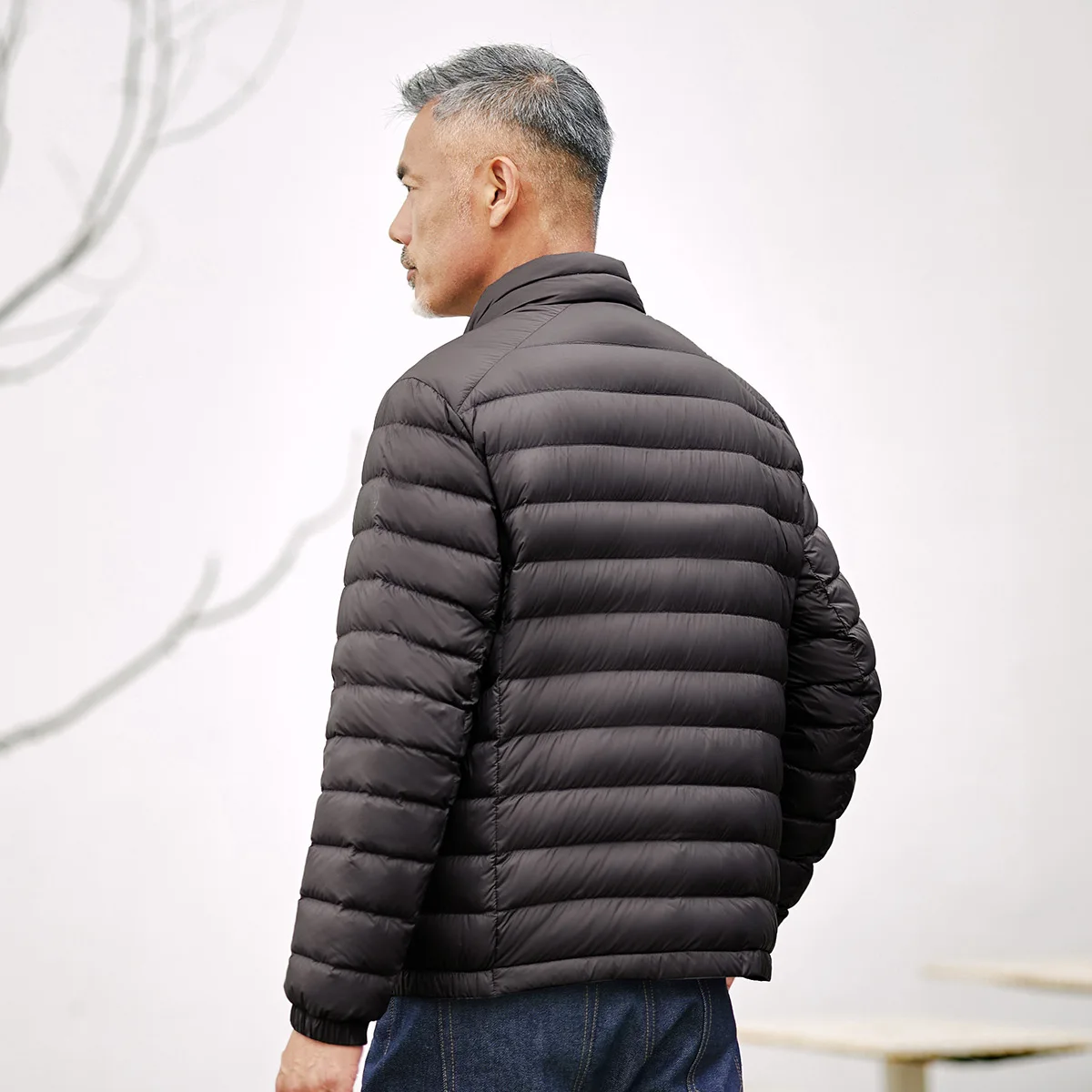 TANBOER Daddys Favorite Foldable Winter Lightweight Packable Men's Duck Down Filled Puffer Jackets TF216201-1