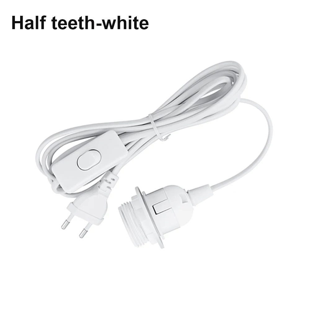 

Вилка европейского стандарта, 1,8 м, 3,5 м, 6 м, кабели питания E27, полные зубы, полузубы, держатель лампы с проводом переключателя для подвесного светильника, подвесной светильник