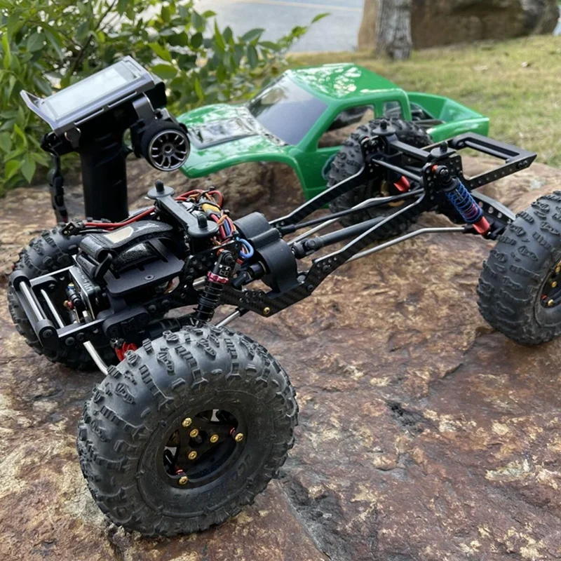 

Lower Center Of Gravity Metal Transmission Gearbox For 1/10 RC Crawler Axial SCX10 I II III Capra Upgrades Parts