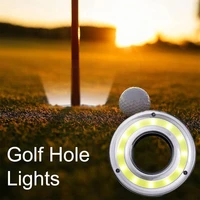 outdoor sports golf hole lights abs plastic led glowing luminous golf hole lamp for night 2 color y9j7