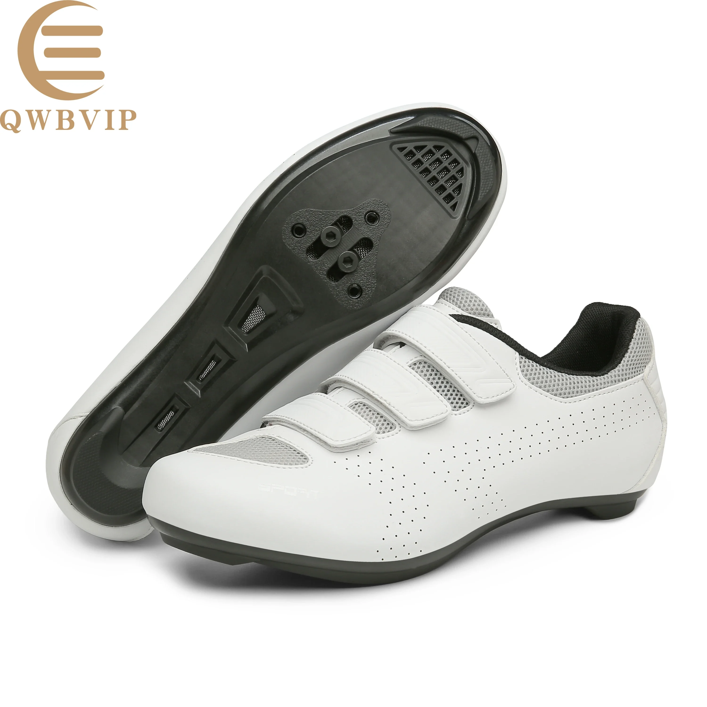 

Профессиональная велосипедная обувь QWBVIP для мужчин и женщин, самоблокирующаяся обувь для езды на велосипеде, белая, Розовая обувь для езды на горном велосипеде