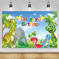jurassic dinosaur backdrop boy baby shower kids birthday party custom photography background photo studio banner