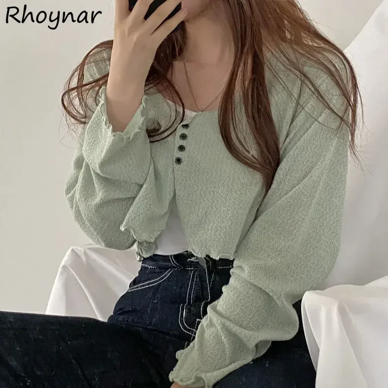 Солнцезащитные куртки женские укороченные верхняя одежда для отдыха милые