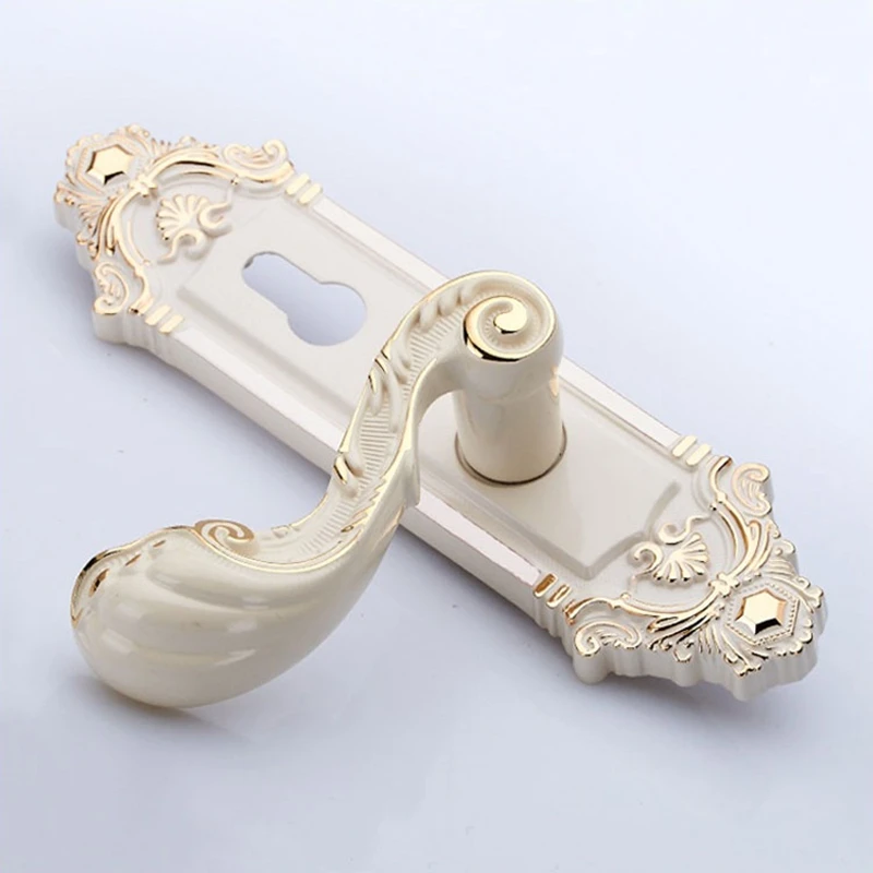 Дверной замок Qing Gu в европейском стиле бронзовый с двойным язычком для дома из