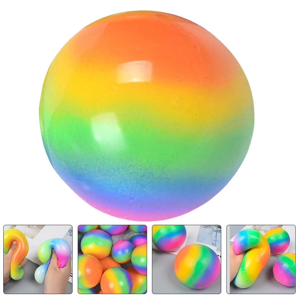 

3 Pcs Stress Ball Bouncing Playthings Balls Bulk Vent Class Squeeze Pressure Relieving Toys Squishy Fidget