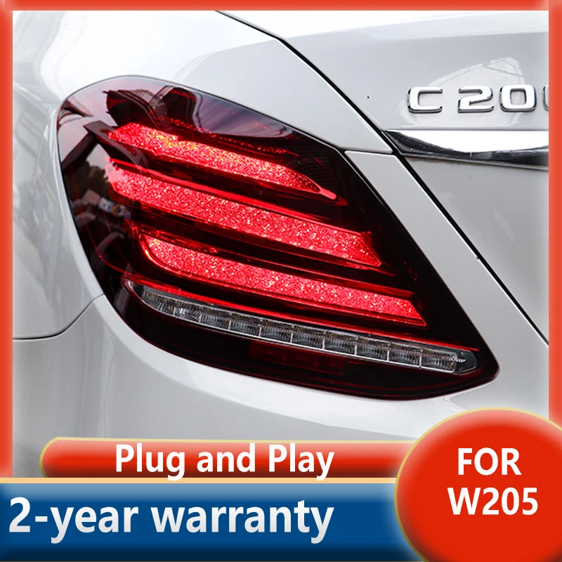 

Tail Light For Benz C Class W205 C180 C200 C260 C63 Taillights 2015-2020 Rear Lamp LED DRL Signal Brake Reversing Parking