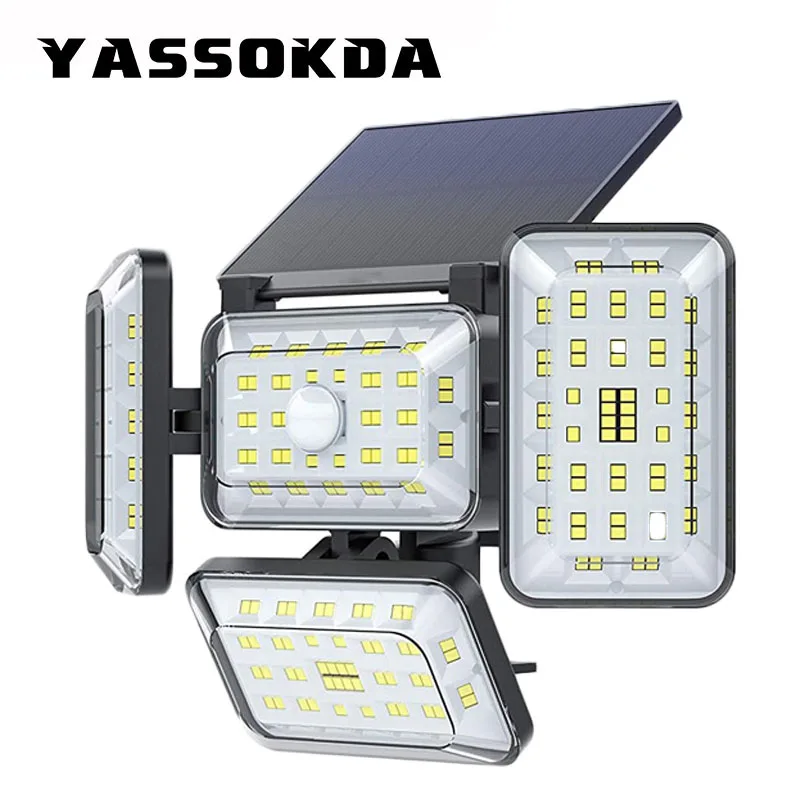 

2022New 242LED solar wall light sensor motion light garden outdoor waterproof street lamp for garden patio decoration