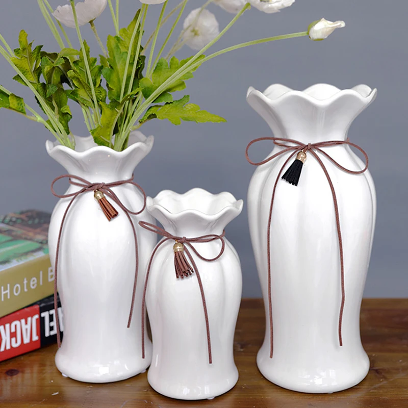 

Outdoor Floor Ceramic Vase Aesthetic Nordic Creative Chinese Vases Luxury Modern Bedroom Decoration Chambre Vase Decoration