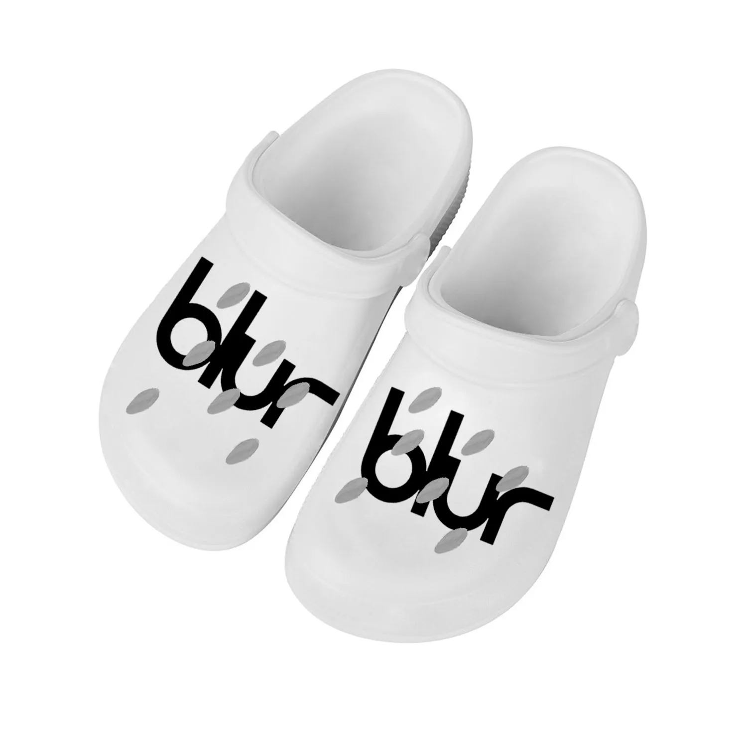 

Blur Band Rock Band Pop Home Clogs Custom Water Shoes Mens Womens Teenager Shoe Garden Clog Breathable Beach Hole Slippers White
