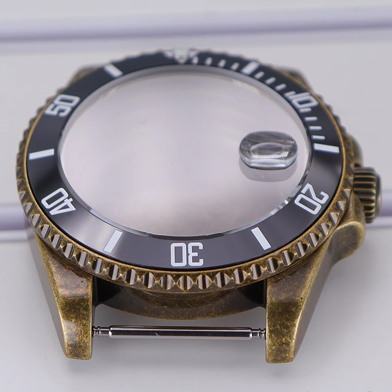 Fenya Бронзовый корпус для дайвера 40 мм Механические детали часов Сапфировое