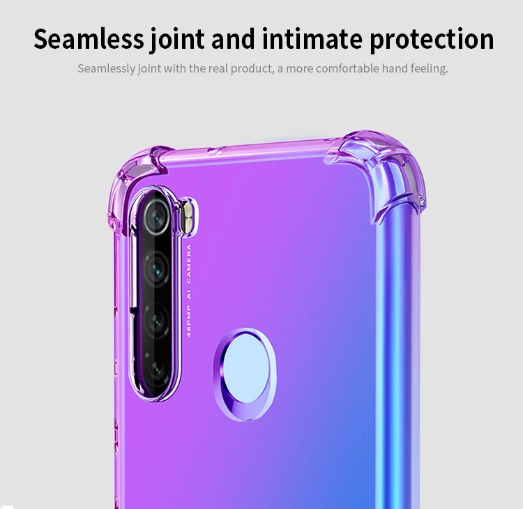 Чехол для Redmi Note 8 Pro противоударный тонкий ультратонкий гибкий мягкий