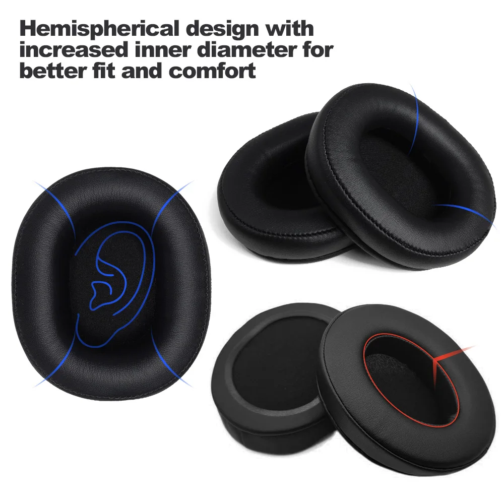 Фото Подушечки для наушников для Redragon H370 Cadmus, сменные подушечки для наушников, наушники, мягкая ткань, чехлы для памяти, губка №5