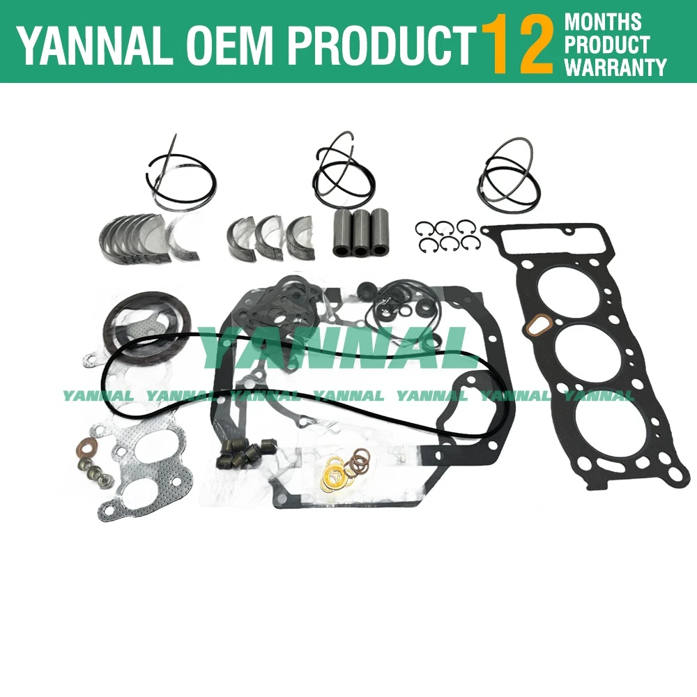 Для Isuzu 3KC1 комплект для капитального ремонта двигателя GEHL SL3 погрузчика прокладка