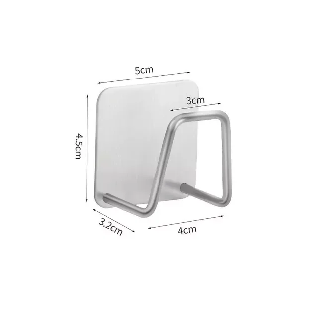 

Kitchen Adhesive Strong Wall Hanger Hook sink Sponges Holder Drain Drying Rack Storage Organizer Bathroom Suction Cup Self
