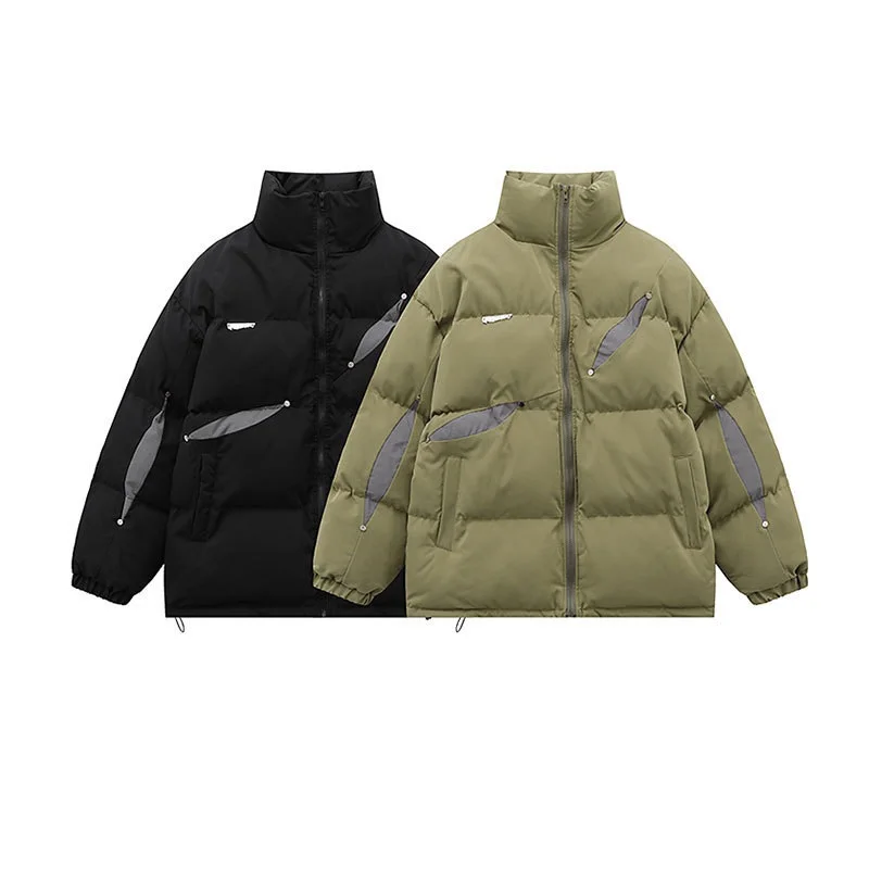 Rainbowtouches Men Winter Casual Thick Warm Windproof Parkas Jackets Men Down Coat 2022 Fashion High Quality Patchwork Jacket