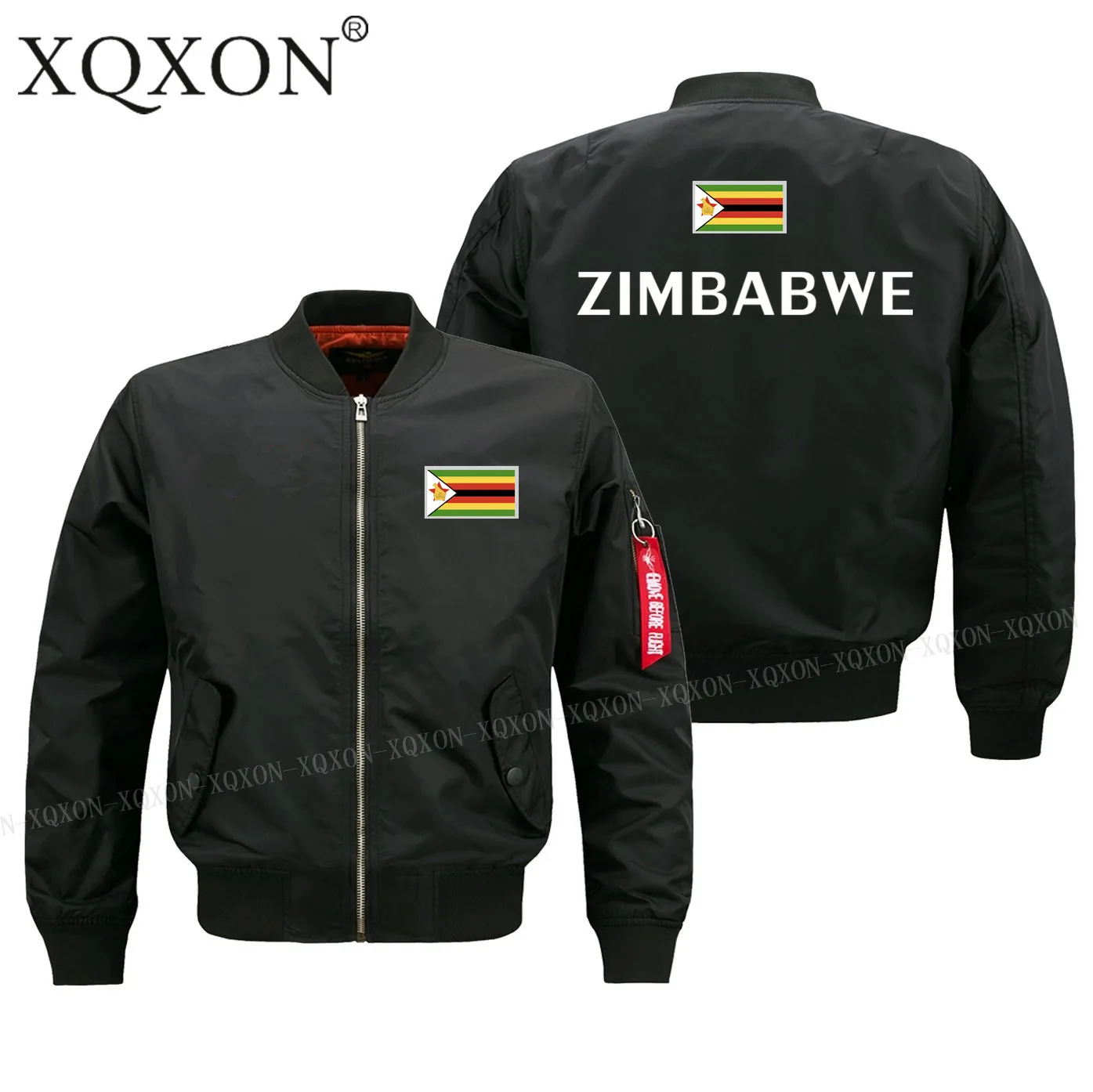 

New-Zimbabwe Flag Design Men Jackets Coats Autumn And Winter Bomber Jacket J173